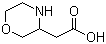 结构式 CAS# 86236-84-2, 吗啉-3-乙酸