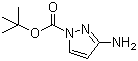 结构式 CAS# 863504-84-1, 3-氨基吡唑-1-甲酸叔丁酯