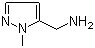 1-甲基-1H-吡唑-5-甲胺分子结构 (CAS 863548-52-1)