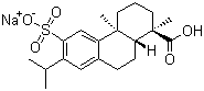 structure of CAS# 86408-72-2, Ecabet sodium;(1R-(1-alpha,4a-beta,10a-alpha))-1,2,3,4,4a,9,10,10a-Octahydro-1,4a-dimethyl-7-(1-methylethyl)-6-sulfo-1-phenanthrenecarboxylic acid sodium salt