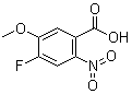 structure of CAS# 864293-50-5, 4-Fluoro-5-methoxy-2-nitrobenzoic acid