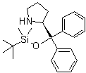 structure of CAS# 864466-71-7, (2S)-2-[(tert-Butyldimethylsiloxy)diphenylmethyl]pyrrolidine