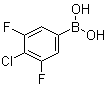 结构式 CAS# 864759-63-7, (4-氯-3,5-二氟苯基)硼酸