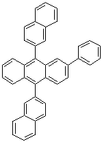 结构式 CAS# 865435-20-7, 9,10-双(2-萘基)-2-苯基蒽