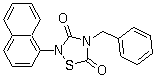 结构式 CAS# 865854-05-3, Tideglusib; 4-苄基-2-(萘-1-基)-[1,2,4]噻二唑烷-3,5-二酮