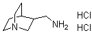 结构式 CAS# 865887-14-5, 1-氮杂双环[2.2.2]辛烷-3-甲胺二盐酸盐