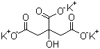 structure of CAS# 866-84-2, Potassium citrate;Tripotassium citrate; 2-Hydroxy-1,2,3-propanetricarboxylic acid tripotassium salt