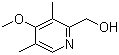 structure of CAS# 86604-78-6, 3,5-Dimethyl-4-methoxy-2-pyridinemethanol;4-Methoxy-3,5-dimethyl-2-hydroxymethylpyridine