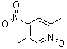 structure of CAS# 86604-79-7, 4-Nitro-2,3,5-trimethylpyridine N-oxide;2,3,5-Trimethyl-4-nitropyridine 1-oxide; 2,3,5-Trimethyl-4-nitropyridine N-oxide