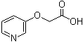 structure of CAS# 86649-57-2, 3-Pyridyloxyacetic acid;(3-Pyridinyloxy)acetic acid; 2-(3-Pyridinyloxy)acetic acid; 2-(3-Pyridyloxy)acetic acid
