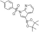 1-对甲苯磺酰基-1H-吡咯并[2,3-b]吡啶-3-硼酸频哪醇酯分子结构 (CAS 866545-91-7)