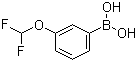 间二氟甲氧基苯硼酸分子结构 (CAS 866607-09-2)