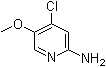 结构式 CAS# 867131-26-8, 2-氨基-4-氯-5-甲氧基吡啶