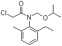 结构式 CAS# 86763-47-5, 异丙草胺; 2-氯-N-(异丙氧基甲基)-N-(2-乙基-6-甲基苯基)乙酰胺