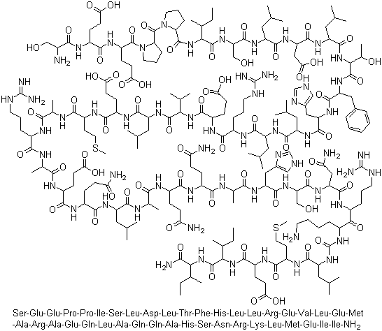 structure of CAS# 86784-80-7, CRF (human and rat);Corticotropin-releasing factor (human and rat); Human CRF(1-41); Human corticotropin-releasing hormone-41; Rat/human corticotropin-releasing factor