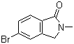 5-Bromo-2-methyl-2,3-dihydroisoindol-1-one molecular structure (CAS 868066-91-5)