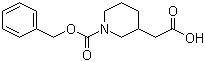 structure of CAS# 86827-10-3, N-Cbz-3-piperidineacetic acid