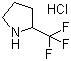 structure of CAS# 868623-97-6, 2-(Trifluoromethyl)pyrrolidine hydrochloride