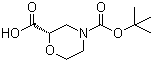 结构式 CAS# 868689-63-8, (2S)-2,4-吗啉二羧酸 4-叔丁酯