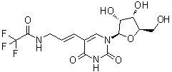 structure of CAS# 869222-68-4, 5-[(1E)-3-[(Trifluoroacetyl)amino]-1-propenyl]uridine