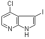 structure of CAS# 869335-73-9, 4-Chloro-3-iodo-1H-pyrrolo[2,3-b]pyridine