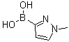 结构式 CAS# 869973-96-6, (1-甲基-1H-吡唑-3-基)硼酸