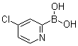 结构式 CAS# 870459-91-9, (4-氯-2-吡啶基)硼酸