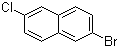 结构式 CAS# 870822-84-7, 2-溴-6-氯萘