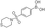 结构式 CAS# 871329-69-0, 4-(硫代吗啉-4-磺酰基)苯硼酸