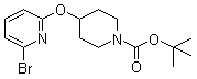 结构式 CAS# 871681-76-4, 4-[(6-溴吡啶-2-基)氧基]哌啶-1-羧酸叔丁酯