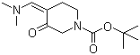 结构式 CAS# 871726-72-6, 4-[(二甲氨基)亚甲基]-3-氧代-1-哌啶羧酸叔丁酯