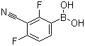 structure of CAS# 871940-31-7, (3-Cyano-2,4-difluorophenyl)boronic acid