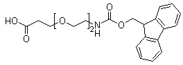 结构式 CAS# 872679-70-4, 1-(9H-芴-9-基)-3-氧代-2,7,10-三氧杂-4-氮杂十三碳-13-酸