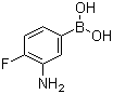 结构式 CAS# 873566-75-7, 3-氨基-4-氟苯硼酸