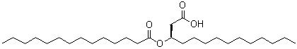 (R)-3-(Tetradecanoyloxy)tetradecanoic acid molecular structure (CAS 87357-76-4)