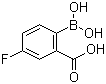 结构式 CAS# 874290-63-8, 2-羧基-4-氟苯硼酸