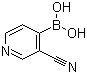 结构式 CAS# 874290-89-8, 3-氰基吡啶-4-硼酸