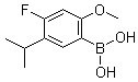 structure of CAS# 875446-29-0, (4-Fluoro-5-isopropyl-2-methoxyphenyl)boronic acid