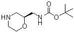 结构式 CAS# 875551-59-0, N-[(2S)-2-吗啉基甲基]氨基甲酸叔丁酯