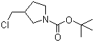 结构式 CAS# 876589-13-8, 3-氯甲基吡咯烷-1-羧酸叔丁酯
