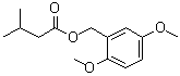 结构式 CAS# 876665-00-8, 3-甲基丁酸 (2,5-二甲氧基苯基)甲基酯