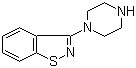 structure of CAS# 87691-87-0, 3-(1-Piperazinyl)-1,2-benzisothiazole