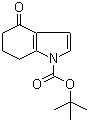 structure of CAS# 877170-76-8, tert-Butyl 4-oxo-4,5,6,7-tetrahydro-1H-indole-1-carboxylate;4,5,6,7-Tetrahydro-4-oxo-1H-indole-1-carboxylic acid 1,1-dimethylethyl ester