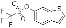 结构式 CAS# 877264-48-7, 苯并[b]噻吩-6-基三氟甲烷磺酸酯