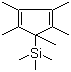 结构式 CAS# 87778-95-8, 三甲基(1,2,3,4,5-五甲基环戊二烯基)硅烷