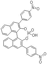 结构式 CAS# 878111-16-1, (11bS)-4-羟基-2,6-二(4-硝基苯基)-二萘并[2,1-d:1',2'-f][1,3,2]二氧杂磷杂卓 4-氧化物