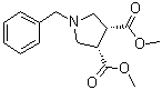 结构式 CAS# 87813-06-7, 顺式-1-苄基-3,4-吡咯烷二甲酸二甲酯