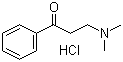 structure of CAS# 879-72-1, 3-(Dimethylamino)propiophenone hydrochloride;Dimethyl(3-oxo-3-phenylpropyl)ammonium chloride; Dimethylaminopropiophenone hydrochloride; NSC 629913; ¦Â-Dimethylaminopropiophenone hydrochloride