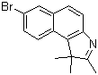 结构式 CAS# 879713-65-2, 7-溴-1,1,2-三甲基-1H-苯并[e]吲哚