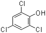 结构式 CAS# 88-06-2, 2,4,6-三氯酚; 2,4,6-三氯苯酚